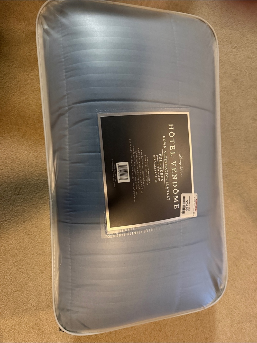 Light Blue Down Alternative Blanket